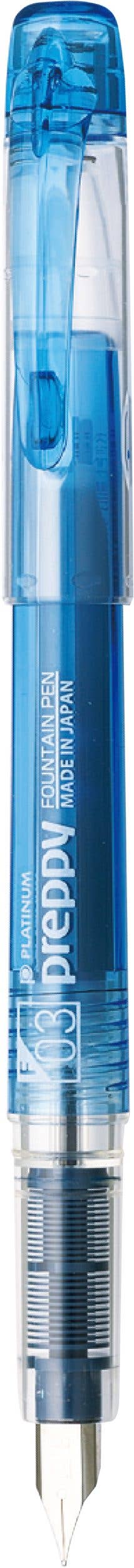 Platinum Preppy Fountain Pen Blue, Medium Nib