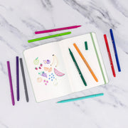 Paperage Felt Tip Fine Line Marker Pens 12PK: Bright