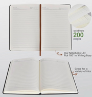 Tree of Life Faux Leather Journal Notebook — Red