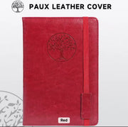 Tree of Life Faux Leather Journal Notebook — Red