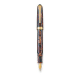 Levenger - True Writer Classic Golden Dark Tortoise Fountain Pen: Medium view 3