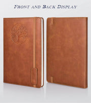 Tree of Life Faux Leather Journal Notebook — Brown
