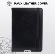 Tree of Life Faux Leather Journal Notebook — Black