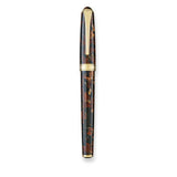 Levenger - True Writer Classic Golden Dark Tortoise Fountain Pen: Medium view 4