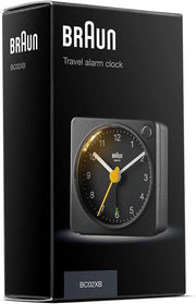 Braun BC02XB Black Travel Alarm Clock