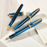 Levenger - True Writer Classic Midnight Strata Fountain Pen: Medium view 2