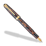 Levenger - True Writer Classic Golden Dark Tortoise Fountain Pen: Medium view 2