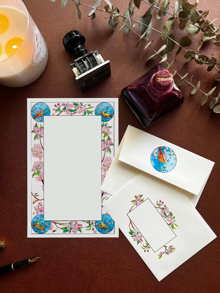 Laughing Elephant Spring Song Stationery & Letter Writing Set