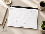 Karst A4 Stone Paper Weekly Desk Pad Undated Planner