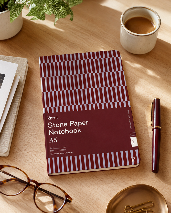 Karst A5 Hardcover Notebook — Muse Collection, Lined: Rhythm
