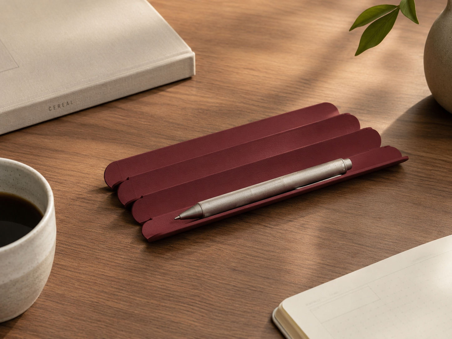 Karst Pen Tray — Burgundy