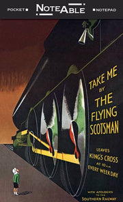 Laughing Elephant Flying Scotsman Pocket Notepad