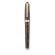 Levenger True Writer Classic Golden Dark Tortoise Fountain Pen — Medium Nib
