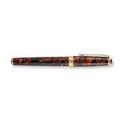 Levenger True Writer Classic Golden Dark Tortoise Fountain Pen — Medium Nib