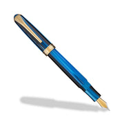 Levenger True Writer Classic Midnight Strata Fountain Pen — Medium Nib