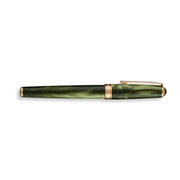 Levenger True Writer Classic Elements Earth green rollerball pen side view