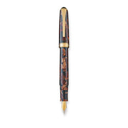 Levenger True Writer Classic Golden Dark Tortoise Fountain Pen — Medium Nib