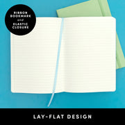 Paperage Casebound Lined Journal Notebook — Black, 160 Pages