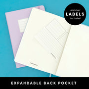 Paperage Casebound Lined Journal Notebook — Black, 160 Pages