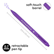 Paperage Retractable Gel Pens 20PK — Rainbow