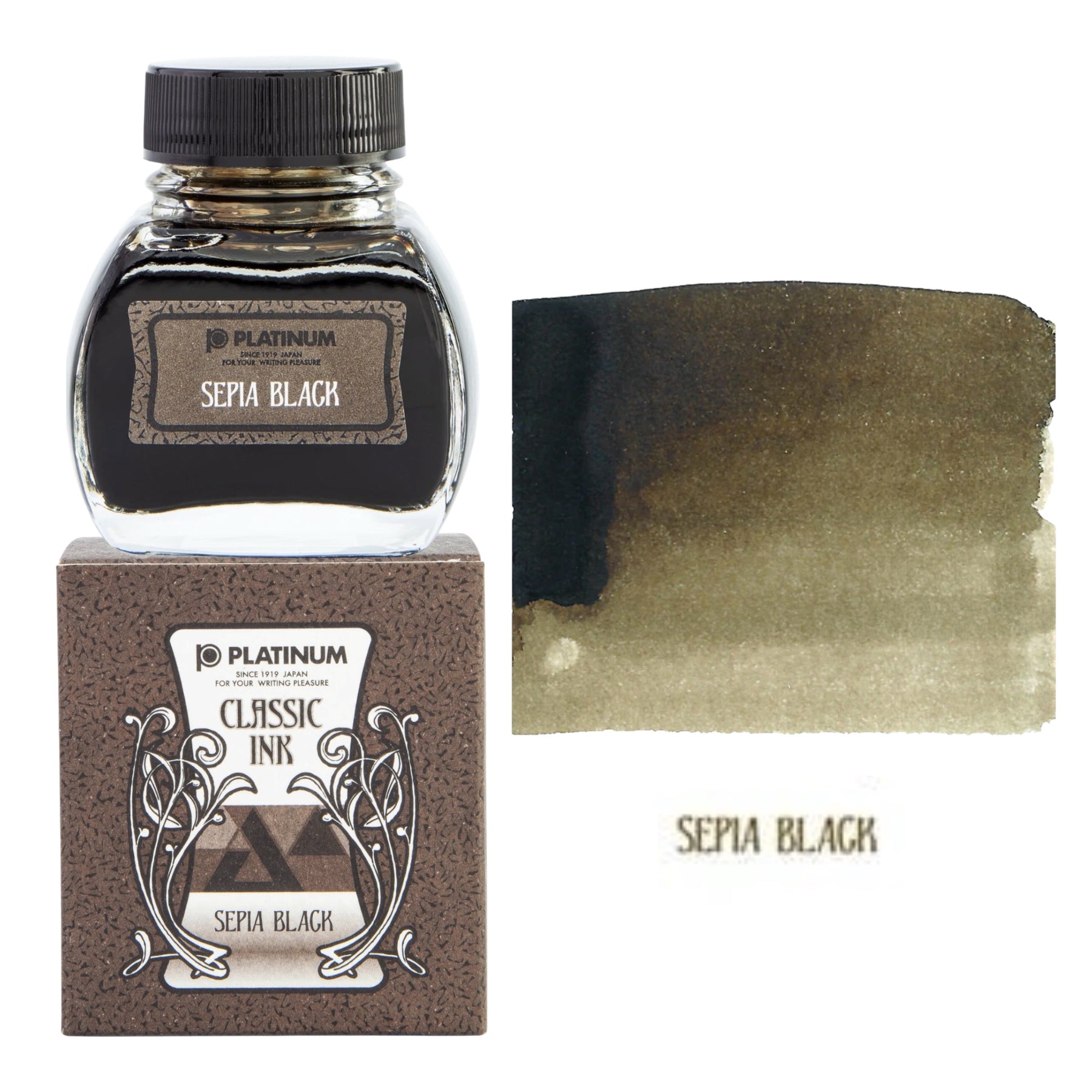 Platinum Classic Sepia Black Fountain Pen Ink