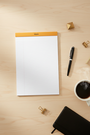 Rhodia Classic Lined with Margin Pad No. 19 — Orange, 8.25" x 12.5"