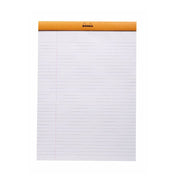 Rhodia Classic Lined with Margin Pad No. 19 — Orange, 8.25" x 12.5"
